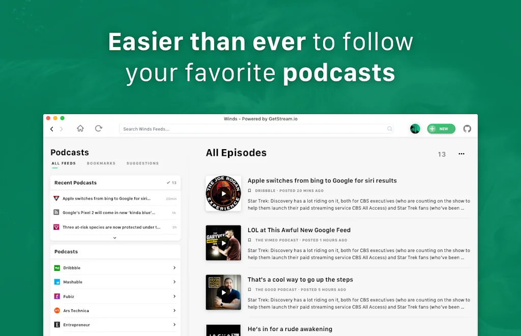 getstream.io screenshot 2 of 4