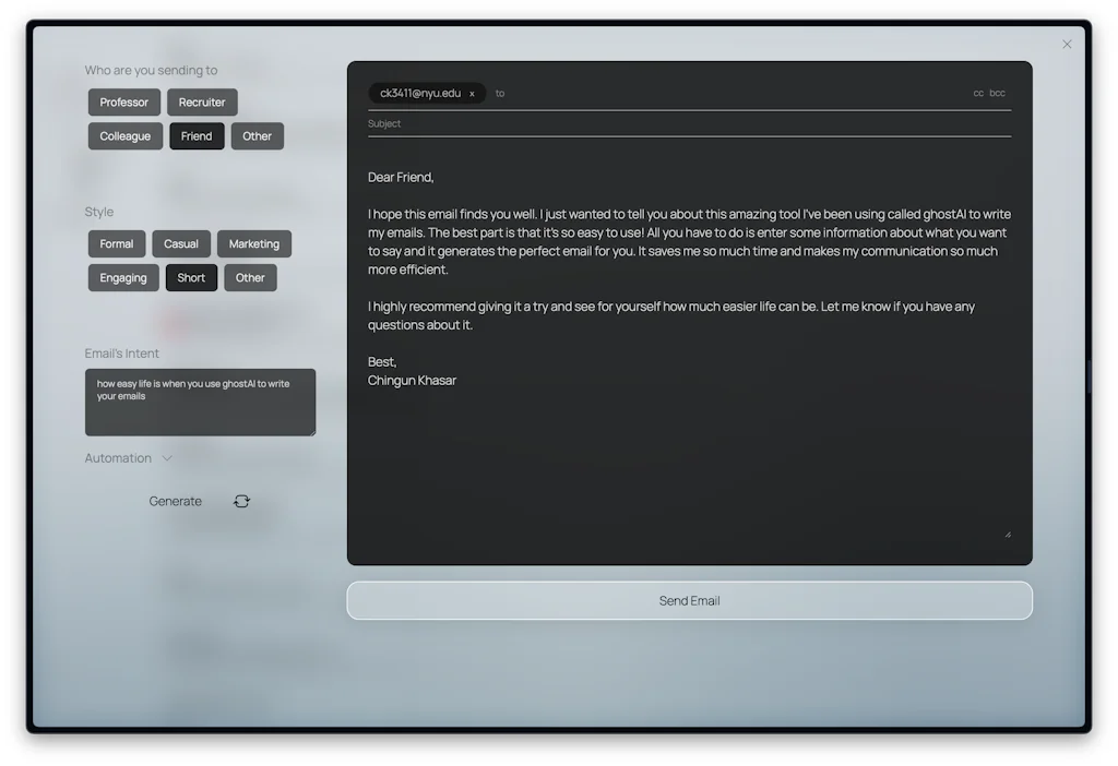 Ghost AI screenshot 3 of 3