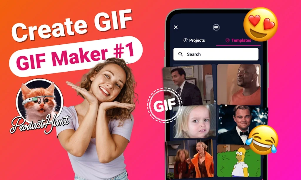 Gifmo: Gif & Meme Maker  screenshot 1 of 5