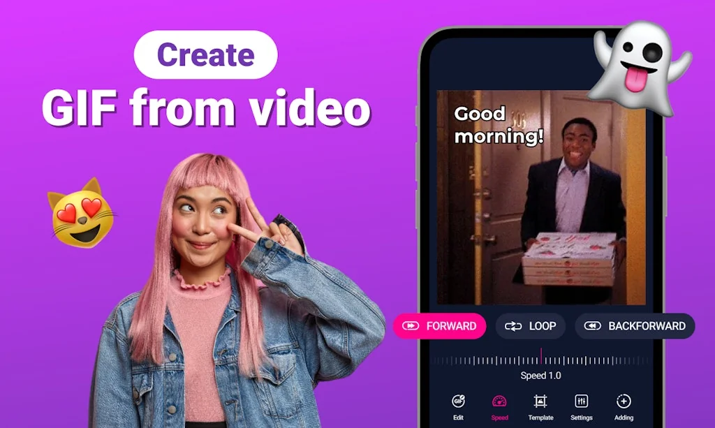 Gifmo: Gif & Meme Maker  screenshot 3 of 5