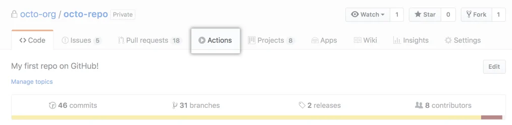 GitHub Actions screenshot 2 of 4
