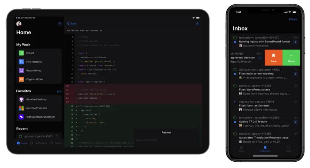 Github Mobile screenshot 3 of 3