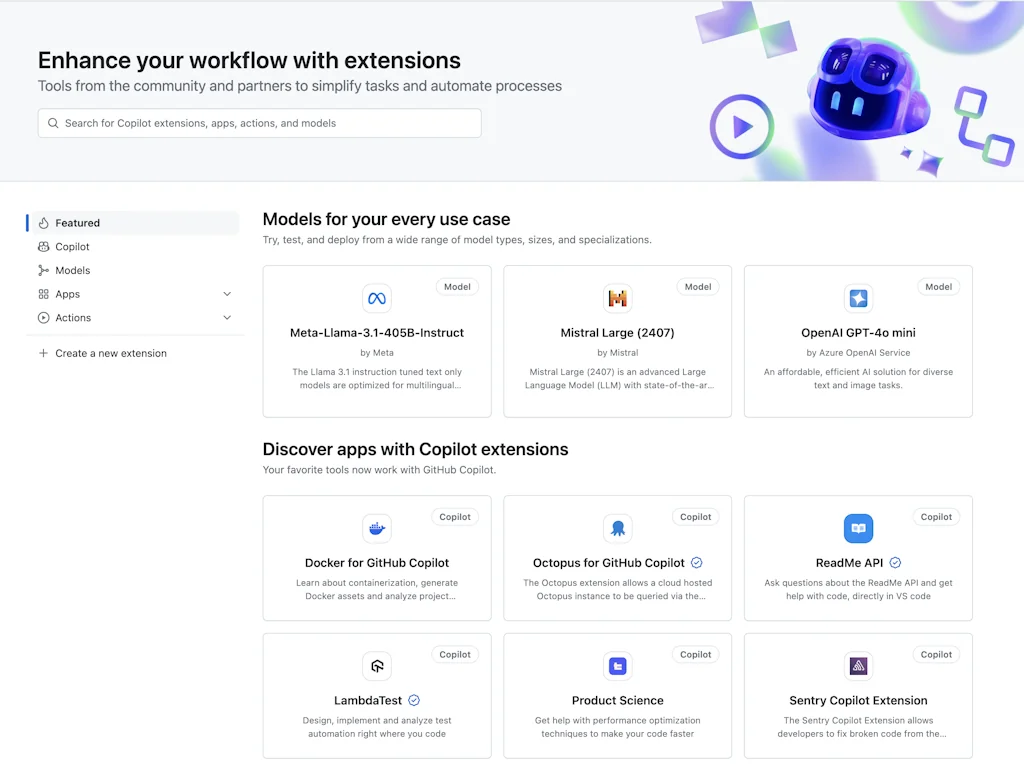 GitHub Models screenshot 3 of 4