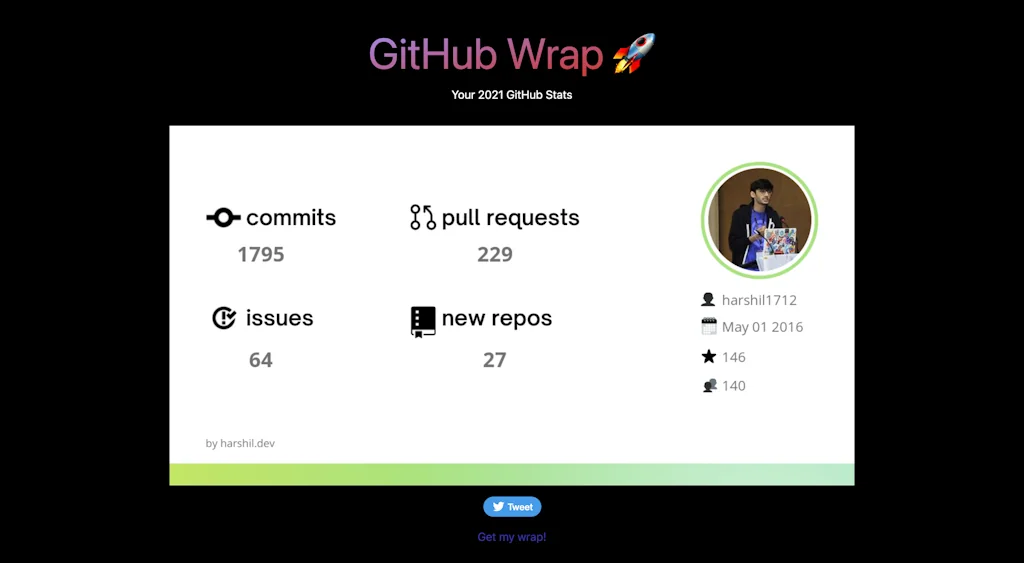 GitHub Wrap screenshot 3 of 4