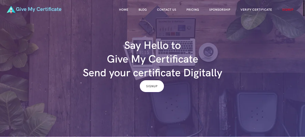 Give My Certificate screenshot 5 of 7