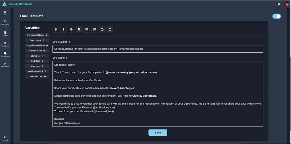 Give My Certificate screenshot 6 of 7