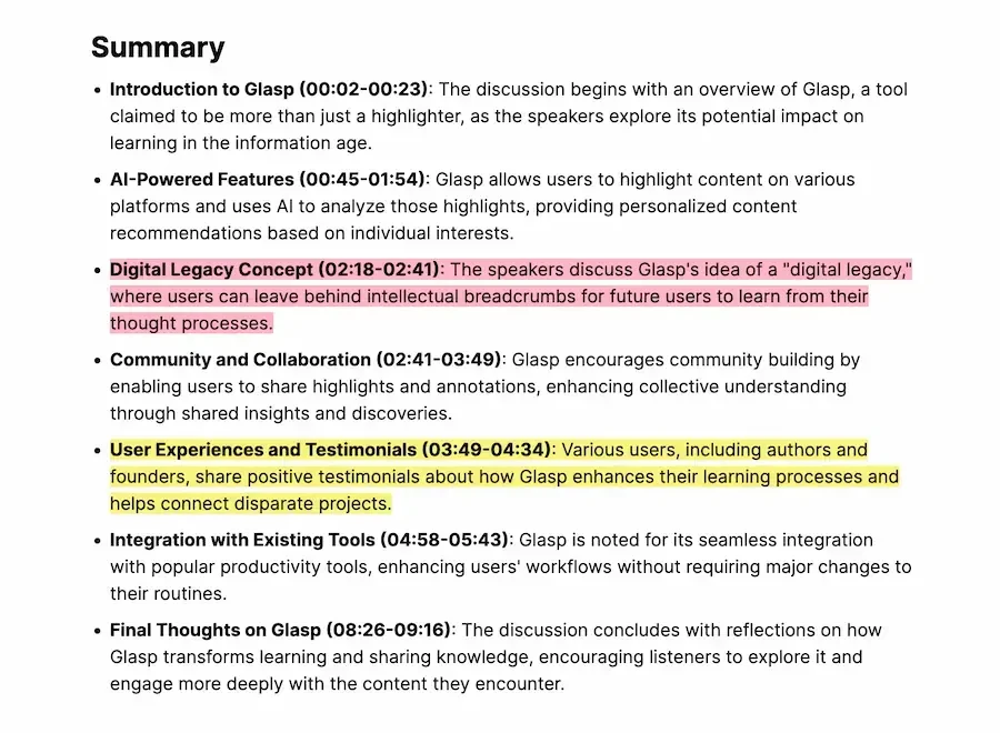 Glasp: Audio Transcriber screenshot 3 of 4