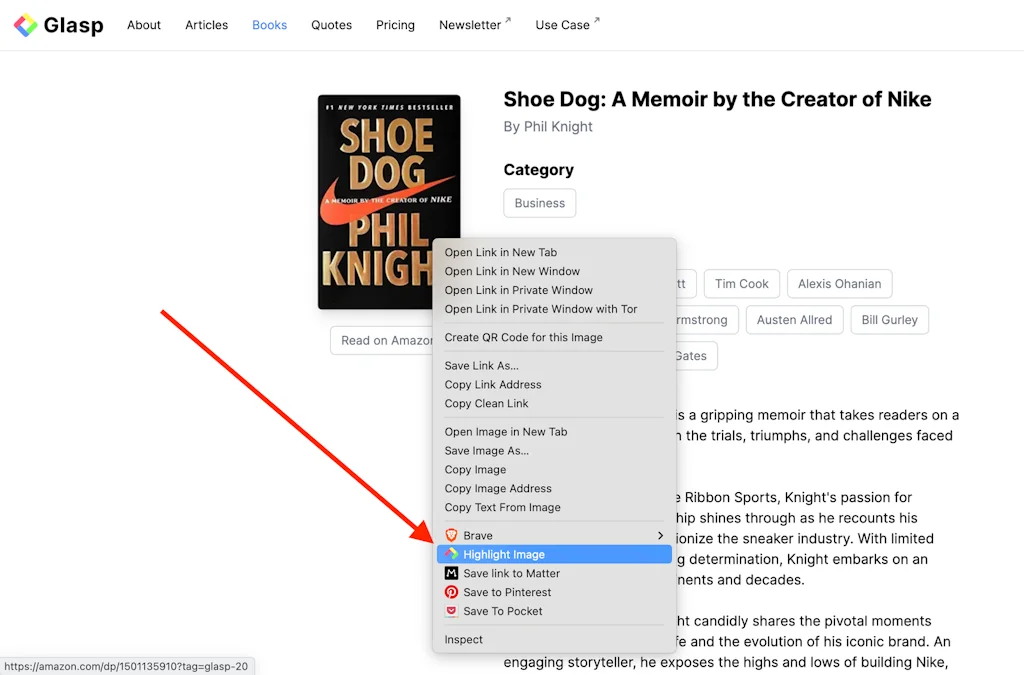 Glasp: Easily Save and Highlight Images screenshot 2 of 5