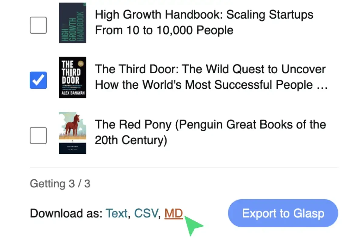 Glasp: Kindle Highlights Exporter screenshot 4 of 5