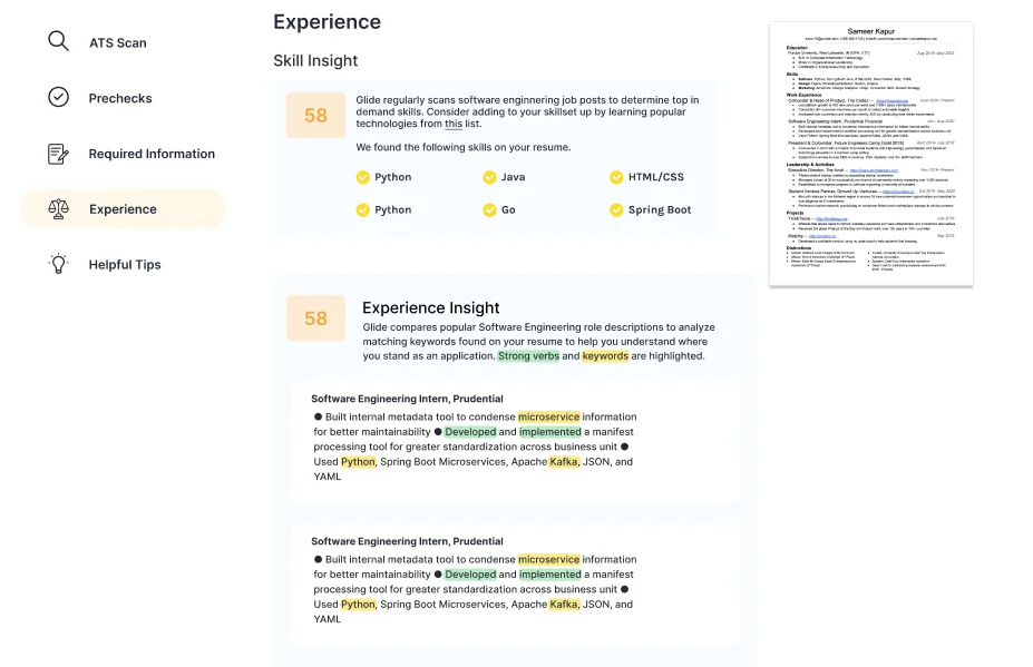 Glide CV screenshot 4 of 4