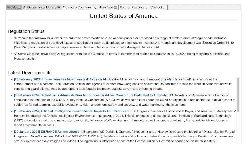 Global AI Regulation Tracker screenshot 1 of 4