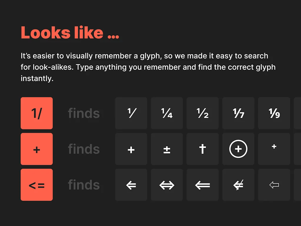 Glyphfinder screenshot 2 of 6