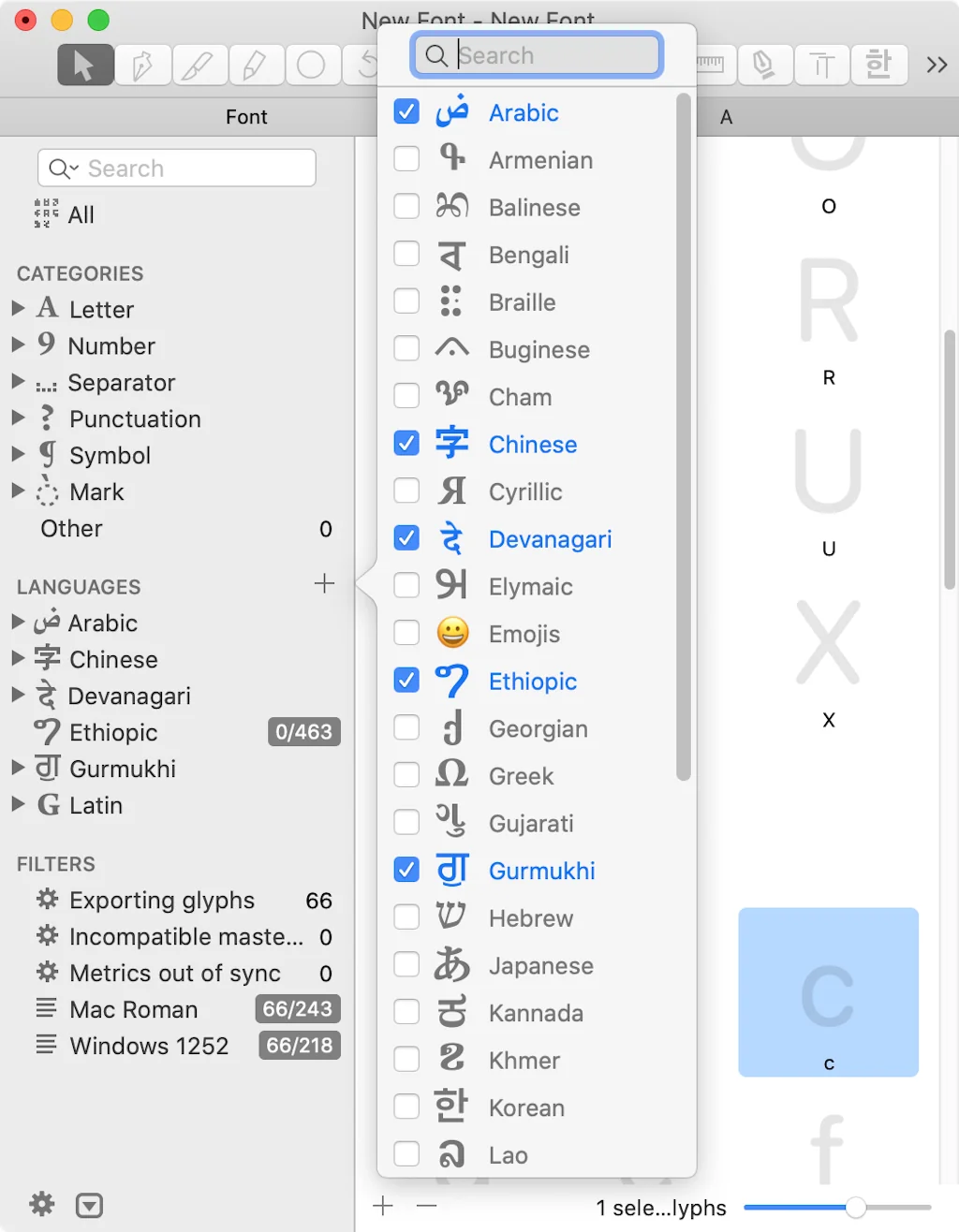 Glyphs.app screenshot 7 of 11