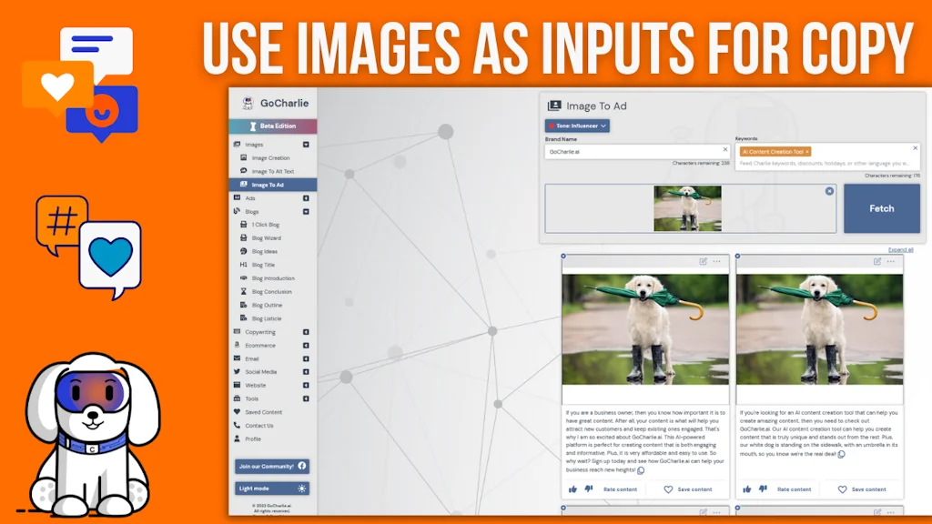GoCharlie.ai screenshot 2 of 3