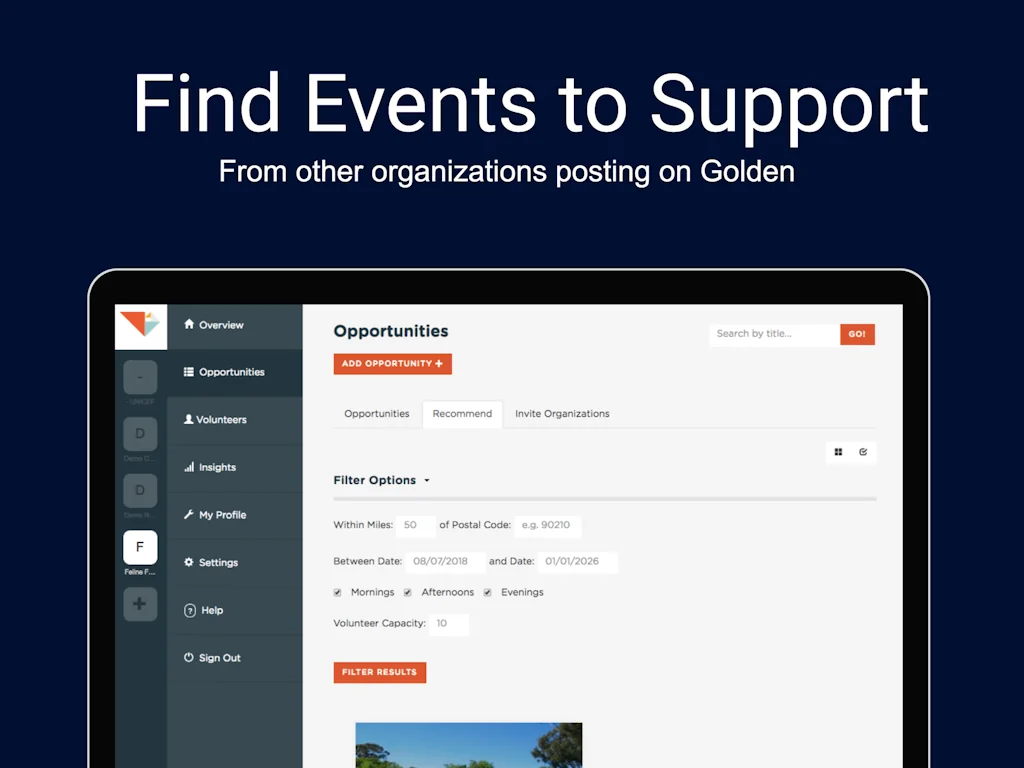 Golden Volunteer Organizer screenshot 6 of 9