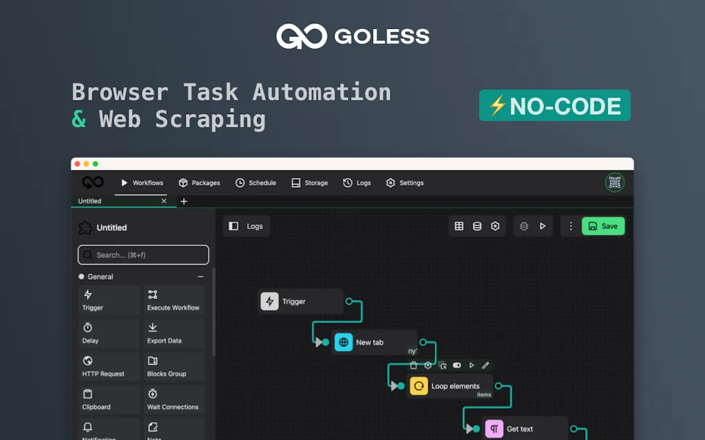 GoLess - Browser Automation screenshot 2 of 6