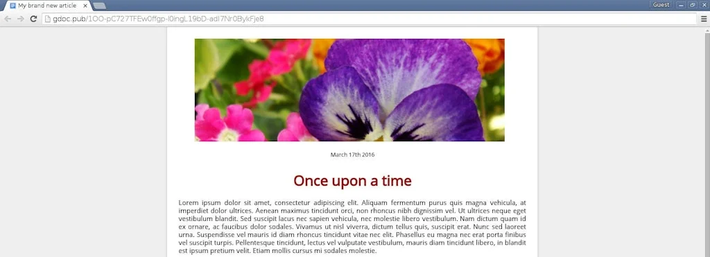 Google Docs Publisher screenshot 2 of 4