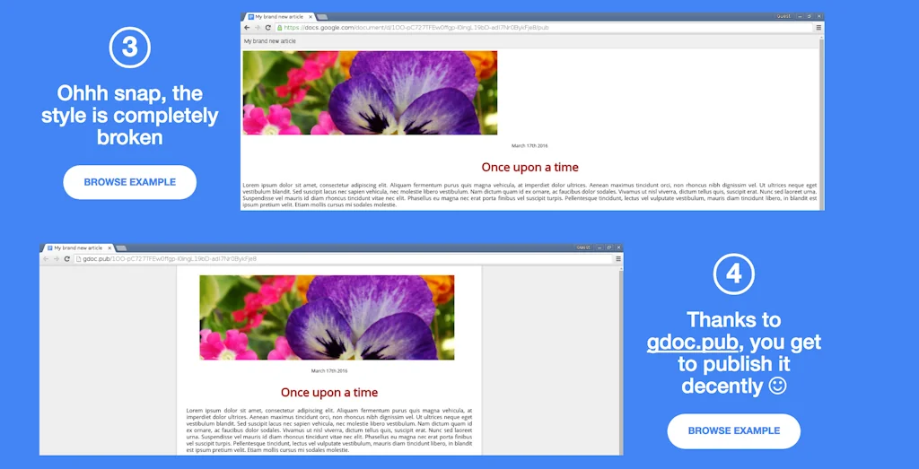 Google Docs Publisher screenshot 3 of 4