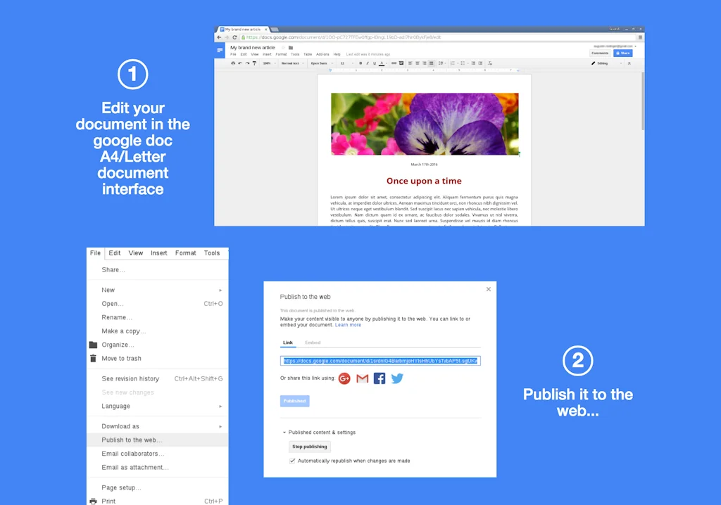 Google Docs Publisher screenshot 4 of 4