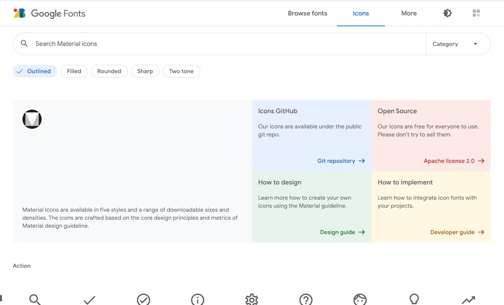 Google Fonts screenshot 1 of 2
