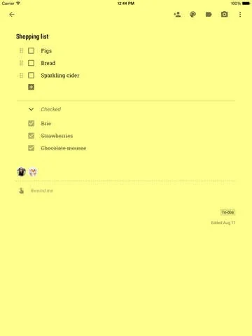 Google Keep for iOS screenshot 2 of 7