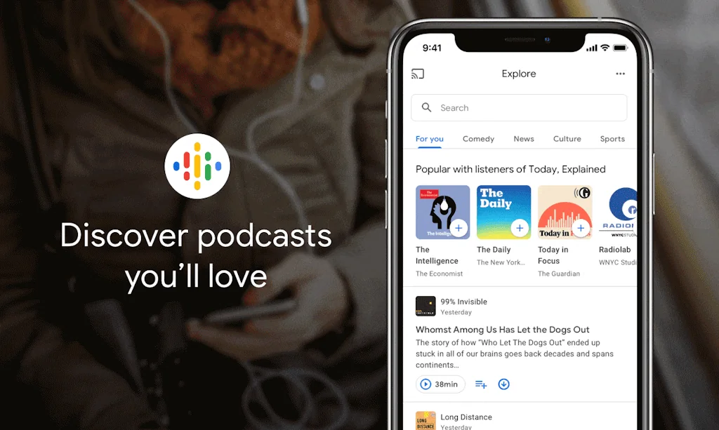 Google Podcasts screenshot 1 of 6