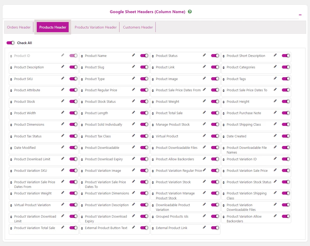 Google Sheet Connector for WooCommerce screenshot 6 of 9