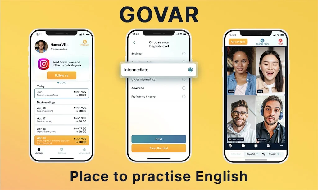 Govar – English speaking app screenshot 2 of 9