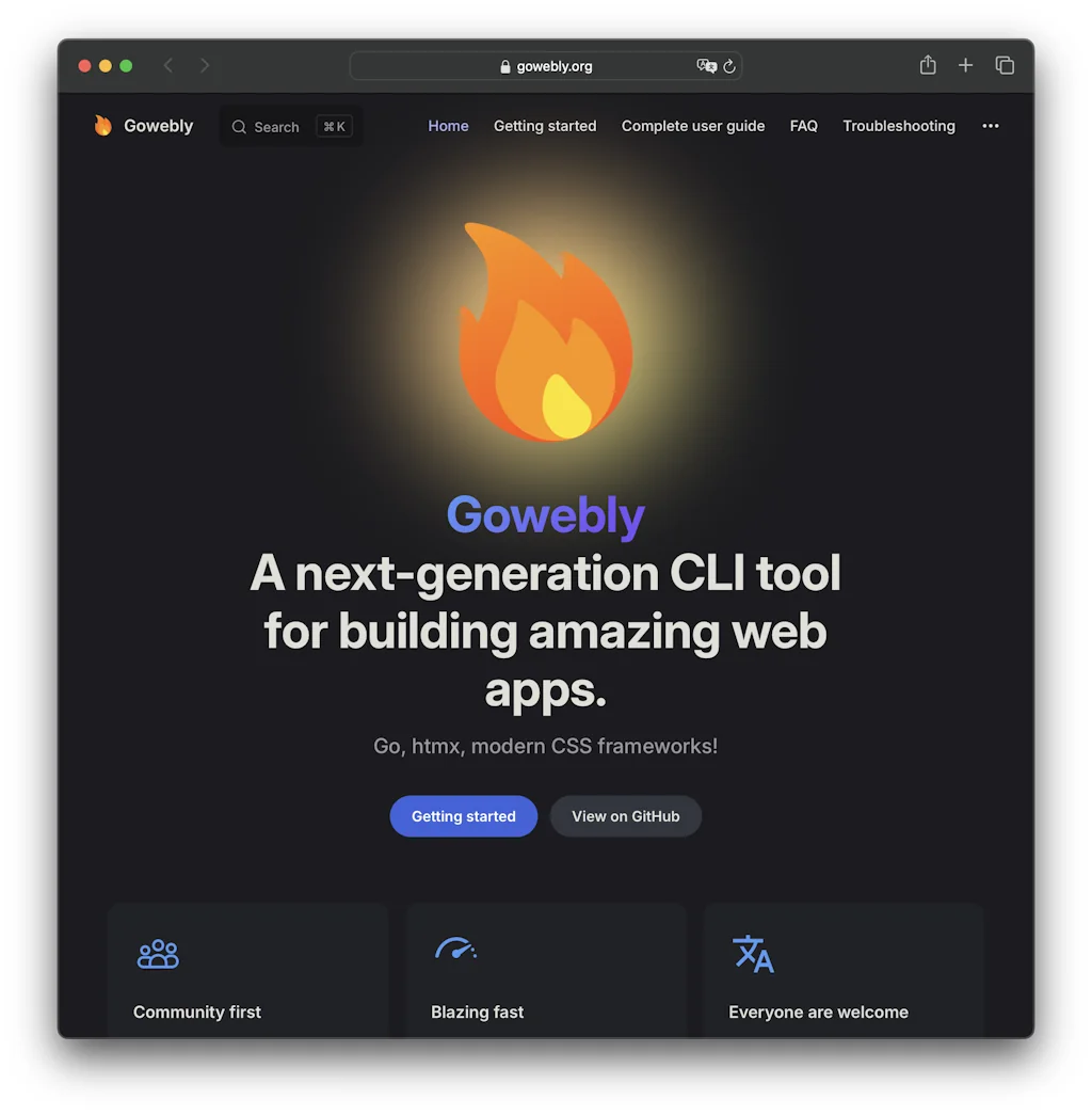 Gowebly screenshot 1 of 3
