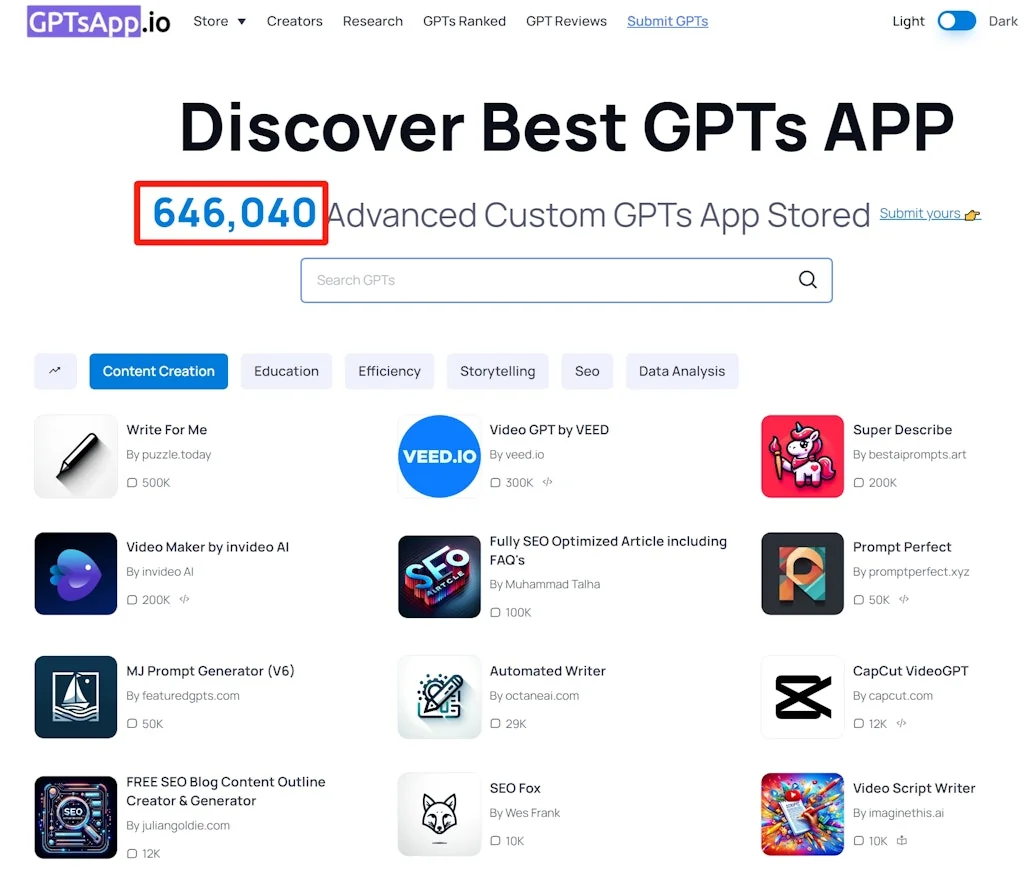 GPTs App screenshot 2 of 4