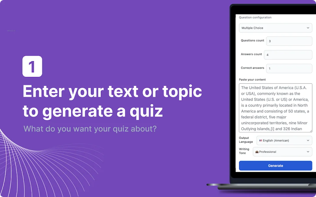 GPT Quiz Maker for Google Forms screenshot 3 of 4