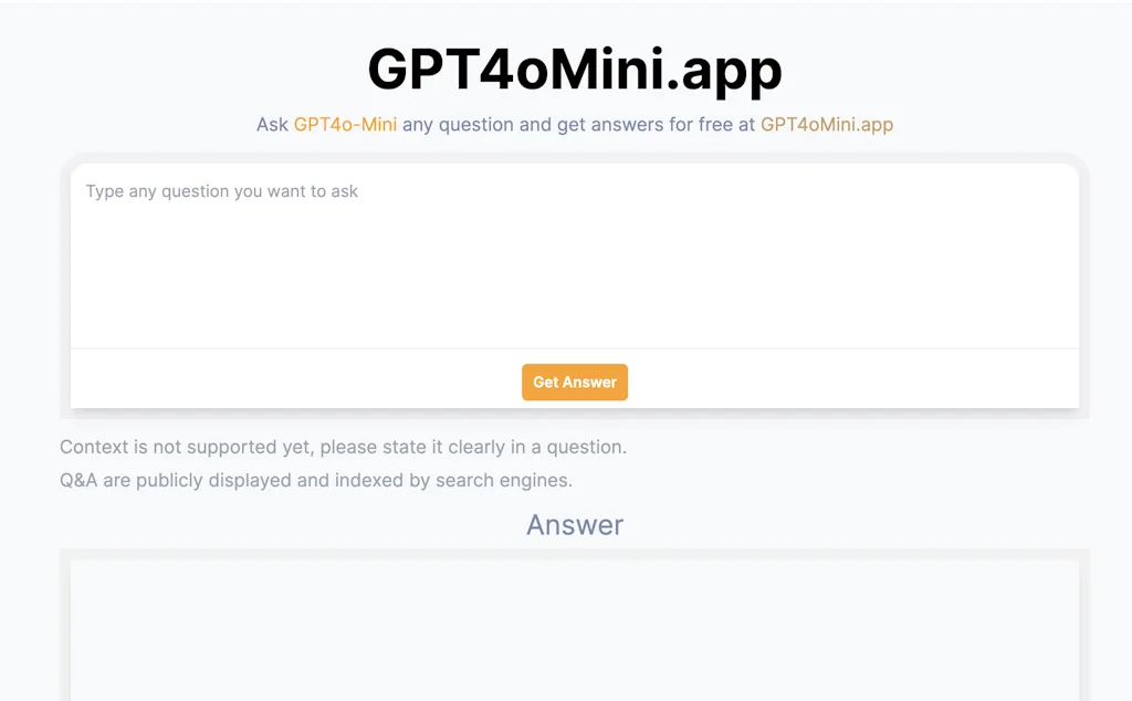 GPT4oMini.app screenshot 1 of 2