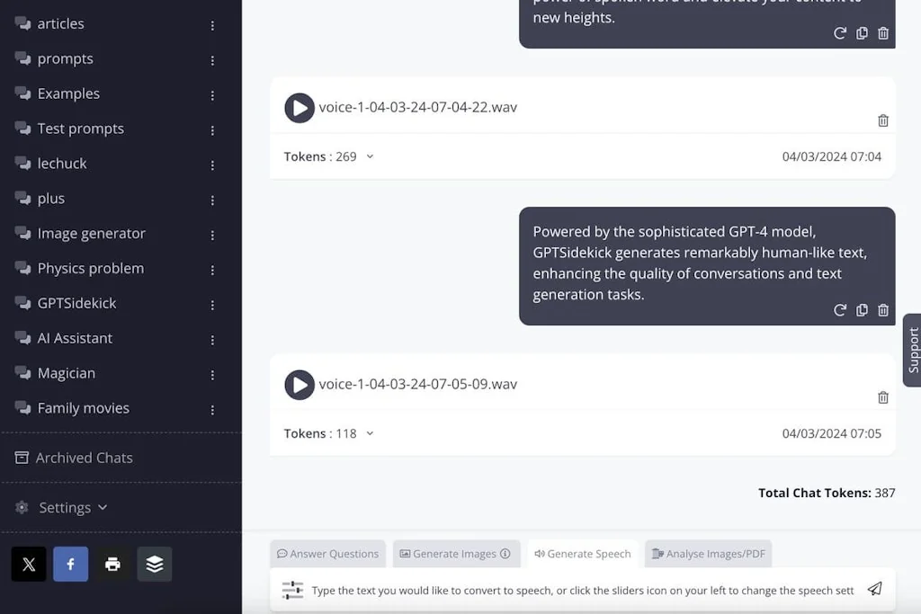 GPTSidekick screenshot 5 of 9