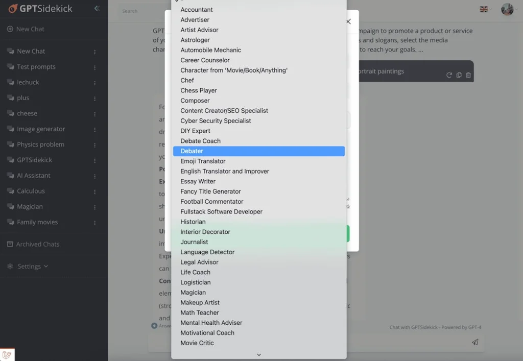 GPTSidekick screenshot 7 of 9