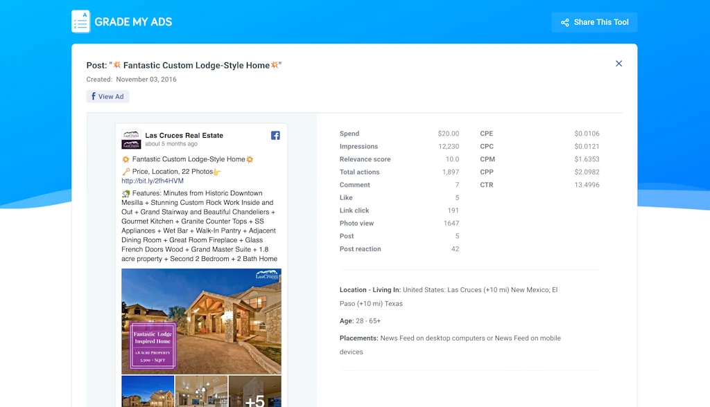 Grade My Ads screenshot 2 of 4