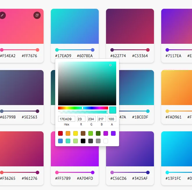 Gradient Cards screenshot 2 of 3