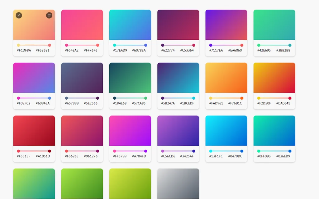 Gradient Cards screenshot 3 of 3