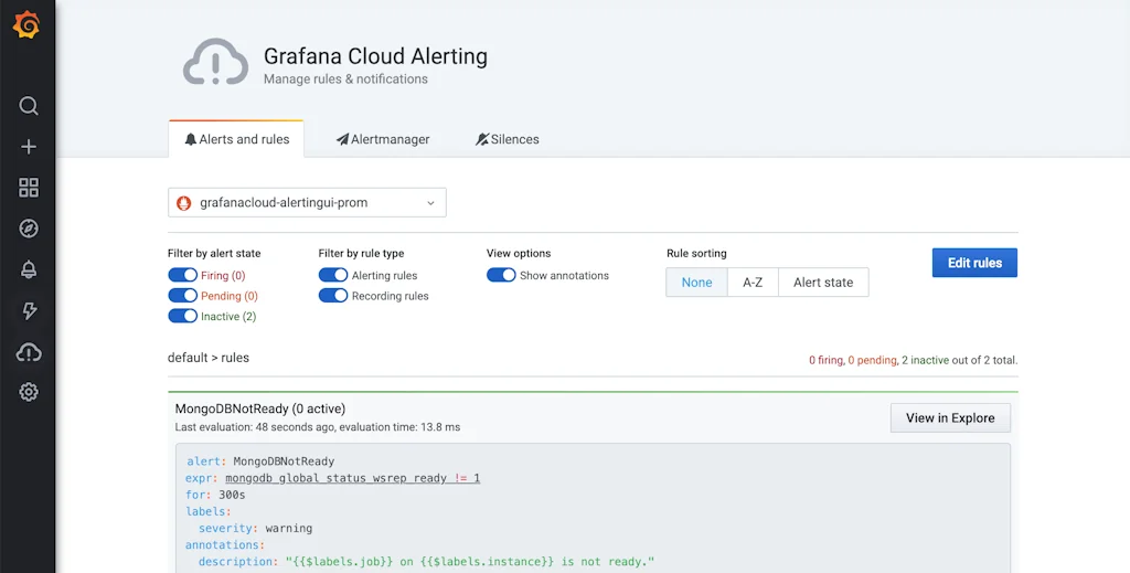 Grafana screenshot 3 of 4