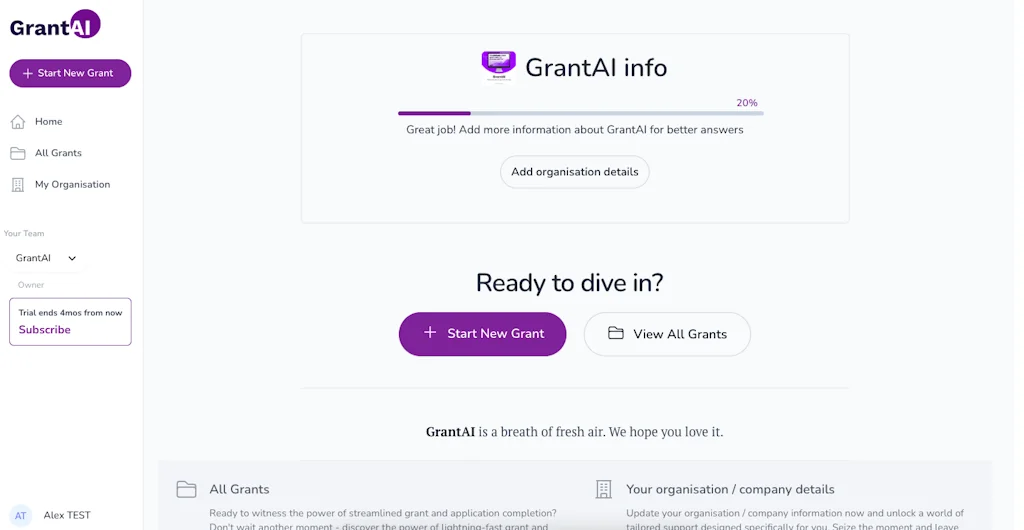 GrantAI screenshot 2 of 4