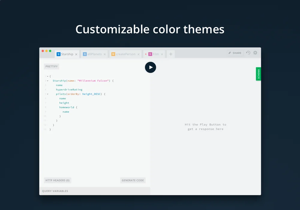 GraphQL Playground screenshot 2 of 4