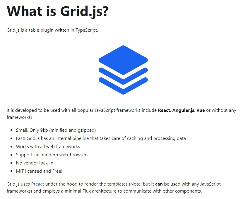 Grid.js screenshot 4 of 4