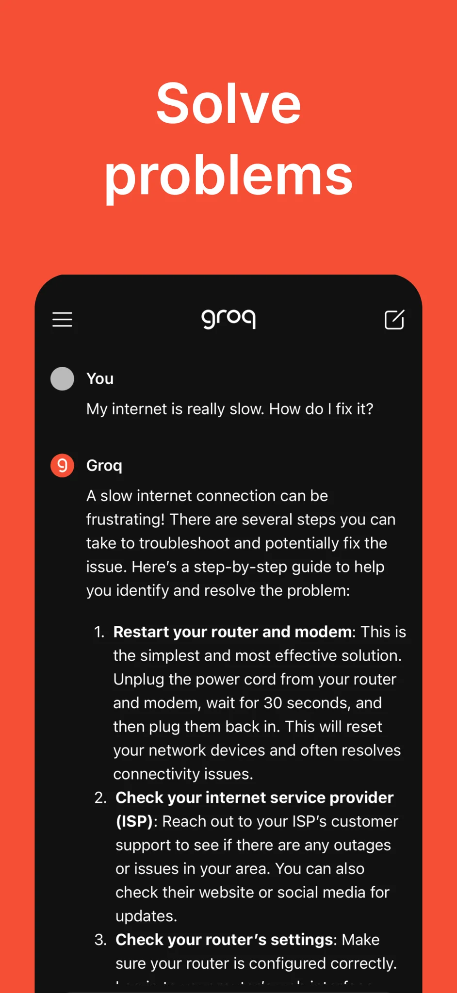 Groq for iOS screenshot 3 of 3