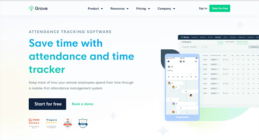 Grove HR screenshot 1 of 9