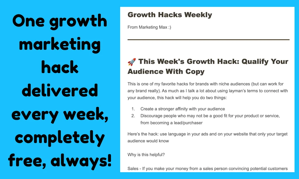 Growth Hacks Weekly! screenshot 1 of 3