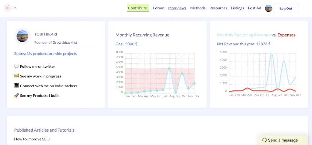 GrowthHackList screenshot 1 of 10