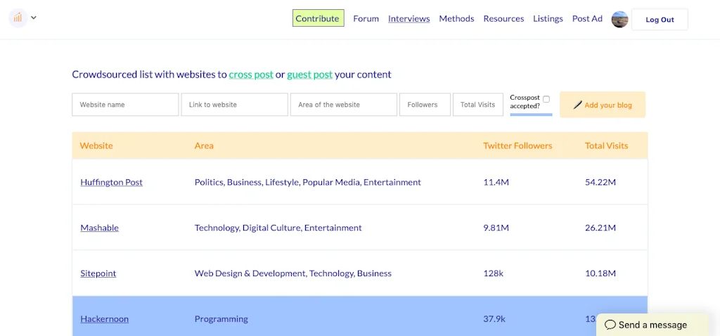 GrowthHackList screenshot 5 of 10