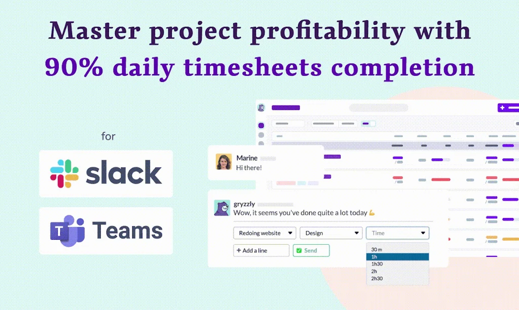 Gryzzly Time and budget Tracking screenshot 1 of 3