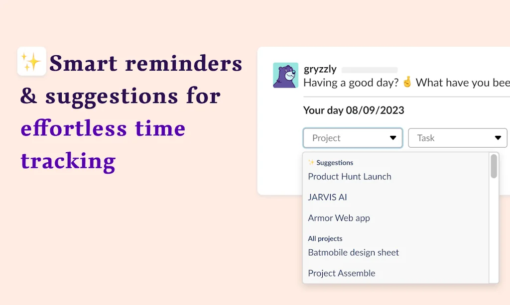 Gryzzly Time and budget Tracking screenshot 3 of 3