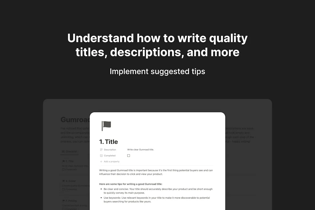 Gumroad Checklist screenshot 3 of 3