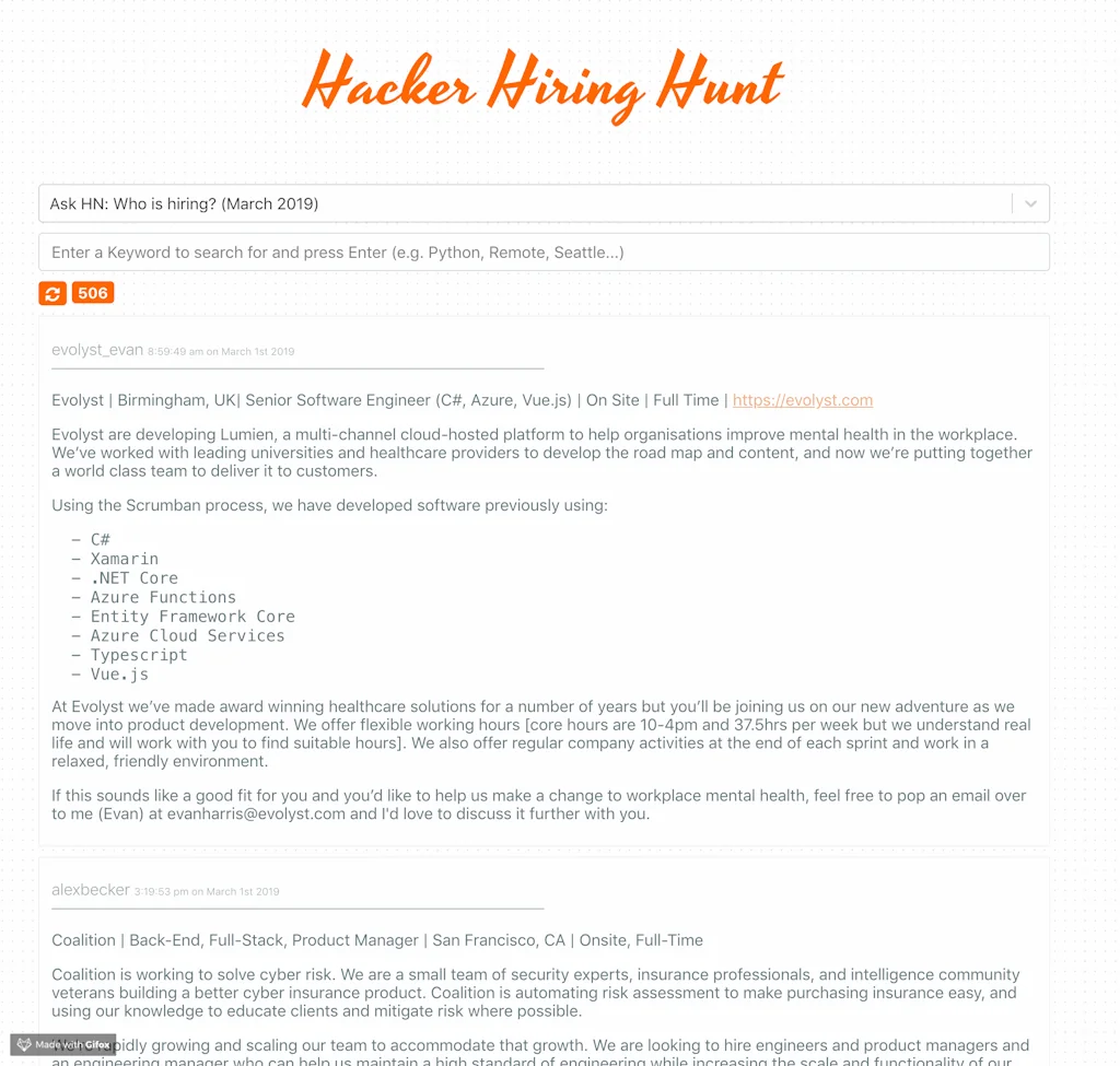 Hacker Hiring Hunt screenshot 1 of 3
